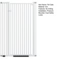thumbnail image 7 of 55" Extra Tall Pet Gate for Cat/Dog, 32.68"-38.19" Wide, 1.18" Ultra Narrow Spacing Dog Gate, No Drilling Pressure Mounted Cat Fence Safety Gate for Stairs, Doorways, Hallways-140cm,Black,1, 7 of 7