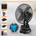 thumbnail image 2 of INVISBlUE Portable Fan, Rechargeable Outdoor Tent Fan, Black, 2 of 6