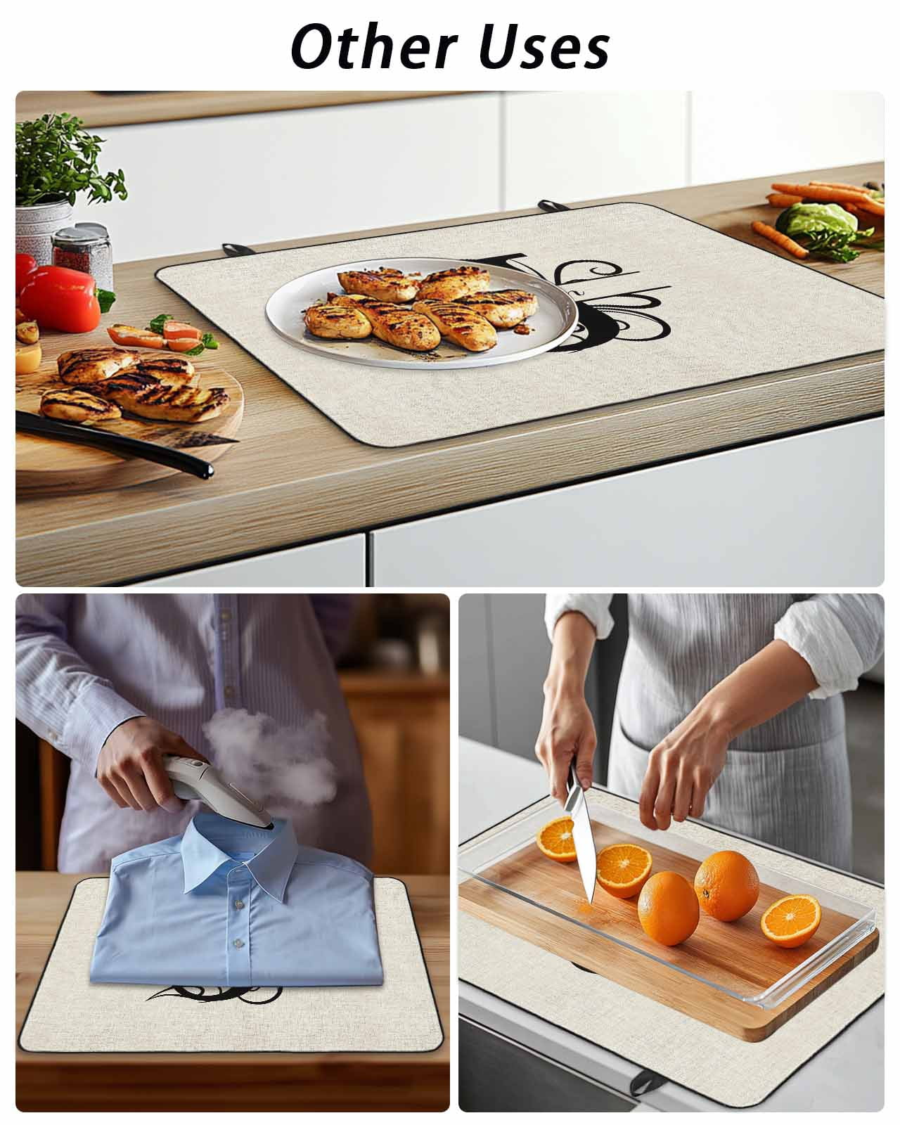 Stove Top Covers for Electric Stove, Letter J Glass Stovetop Cover Protector, Monogram Words Induction Cooktop Protector Oven Mat for Kitchen Countertop 24"x21"