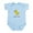 Sky Blue, variant on CafePress - Chick Infant Bodysuit - Baby Light Bodysuit, Size Newborn - 24 Months