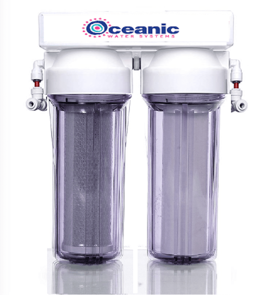 Whole House Water Filter /Sediment/Carbon/Drinking/RO 3/4" Ports-Clear Housings 