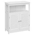 thumbnail image 2 of VASAGLE Armario del Baño, Mueble Baño, Armario de Cocina, Organizador con Compartimiento Abierto, Armario Almacenaje con 2 Puertas, 30 x 60 x 80 cm, Blanco, 2 of 5
