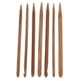 thumbnail image 4 of Crochet Hooks, Round Shape Pinhead Ergonomic Handle Bamboo Material Knitting  Set Comfortable Grip  For Weaving, 4 of 8