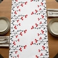 thumbnail image 5 of Table Runners 70 Inches Long Dress Scarves, Red Flowers Farmhouse Coffee/Dining/Kitchen Table Decor, Holiday Table Runner, Modern Minimalism Spring Botanical Floral 13x70 Inch, 5 of 9