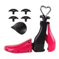 thumbnail image 3 of TISHITA Tendeur de Chaussures Ajustable pour Talons Hauts Bottes de Randonnée Mollet Rouge Rose, 3 of 7