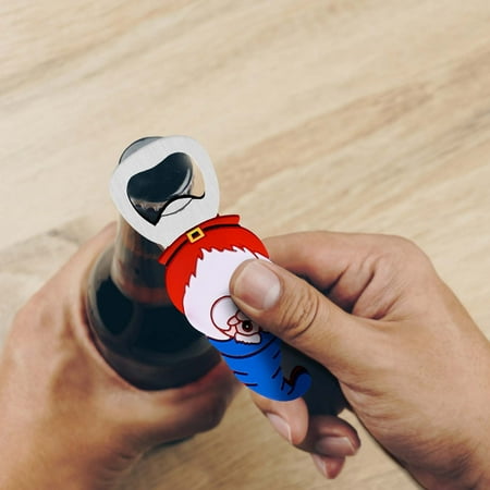 

KKCXFJX Christmas Tree Pattern Beer Opener Bottle Opener Stainless Steel Beer Starter Multifunctional Silicone Refrigerator Magnet