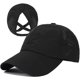 thumbnail image 1 of Womens Criss Cap Adjable High Messy Bun Cap Hat, 1 of 4