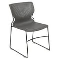 thumbnail image 2 of Flash Furniture HERCULES Series 661 lb. Capacity Gray Full Back Stack Chair with Black Powder Coated Frame, 2 of 14