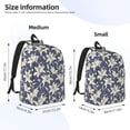 thumbnail image 2 of Easygdp Lilies Flowers Mochila de Lona Resistente para Laptop, Compatible con Laptops de 15 a 17 pulgadas, Ideal para Escuela, Trabajo y Viajes-Small, 2 of 5