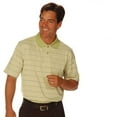 thumbnail image 1 of Monterey Club Men's Carnaby Stripe Texture Golf Polo Shirt #1405, 1 of 2
