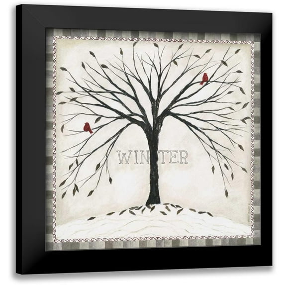 Shamp, Cindy 15x15 Black Modern Framed Museum Art Print Titled - Winter