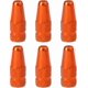 thumbnail image 1 of Bicycle Valve Caps, Aluminium Alloy French Valve Caps, Road Bike, Mountain Bike, Tyre Air Valve Caps, Dust Covers(12pcs, Orange + Black, 1 of 3