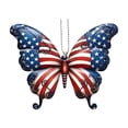 thumbnail image 2 of Independence Day Decorations 4Th Of July 250 Anniversary Usa Flag Red, White Blue Colorful Butterfly 2D Acrylic Hanging Ornaments Decorative Pendants Decoration Assembly Props, 2 of 7