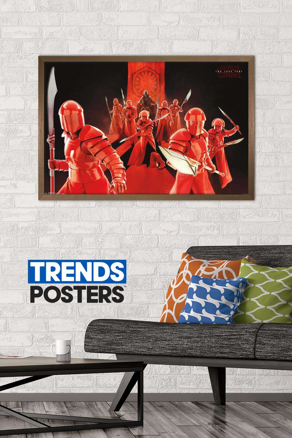 Star Wars: The Last Jedi - Defend Wall Poster, 22.375" x 34", Framed