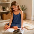 thumbnail image 5 of JAJAHO Girls Sleeveless Nightgown Spaghetti Strap Pajamas Dress For Kids Sleepwear, 5-14 Years, 5 of 7