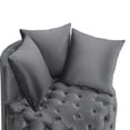 thumbnail image 3 of S-HOME Upholstered Tufted Leisure Chair In Fabric Modern Accent Chair For Stylish Living Room Decor, 3 of 5