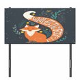 thumbnail image 3 of Vintage Headboard, What Does the Fox Say? Hipster Animals Know Better Habitat Creature Illustration, Upholstered Decorative Metal Bed Headboard with Memory Foam, Twin Size, Multicolor, by Ambesonne, 3 of 4