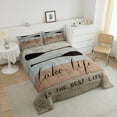 thumbnail image 4 of Erosebridal Rustic Fishing Bedding Queen Comforter Set, Lodge Cabin Comforter Sets Queen Size, Wooden Plank Reversible Down Comforter, Lightweight Room Decor, 3 Pieces, 4 of 8