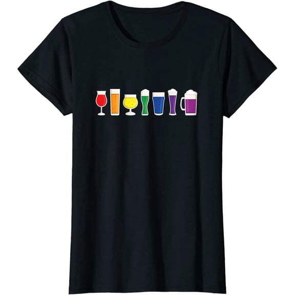 LGBTQ Rainbow Mug Queer Pride Month Proud Lesbian Casual T-Shirt