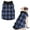 Blue Black, variant on Buffalo Plaid Dog Sweaters with Leash Ring, Soft Fleece Vest Dog Pullover Warm Jacket, Pet Dog Clothes, Winter Dog Outfits for Small Puppy Cat Pets