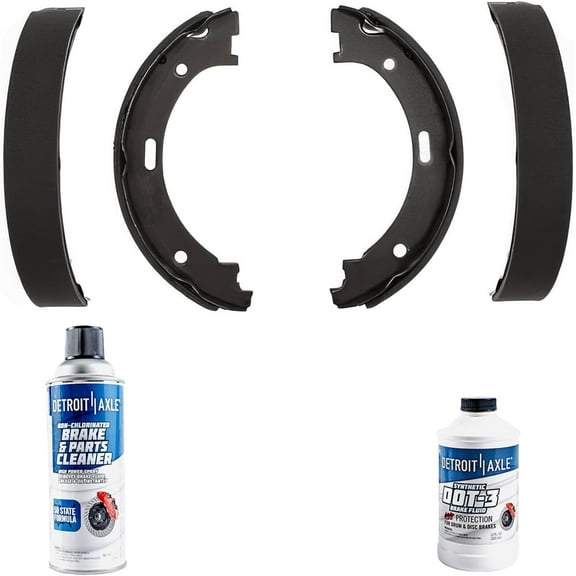Detroit Axle - Rear Brake Shoes Kit Replacement for Infiniti QX56 Nissan Armada Titan Pathfinder - 4pc Set