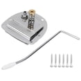 thumbnail image 2 of Juego de puente de trémolo para guitarra eléctrica con tornillo de reemplazo directo, puente de trémolo, conjunto de trémolo resistente para guitarra Plata, 2 of 8