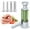 Green, variant on Manual Sausage Stuffer Machine with 4 Stuffing Tubes - Homemade Vertical Meat Filler Tool Kit for Household Kitchen 2.2 LBS Large Capacity