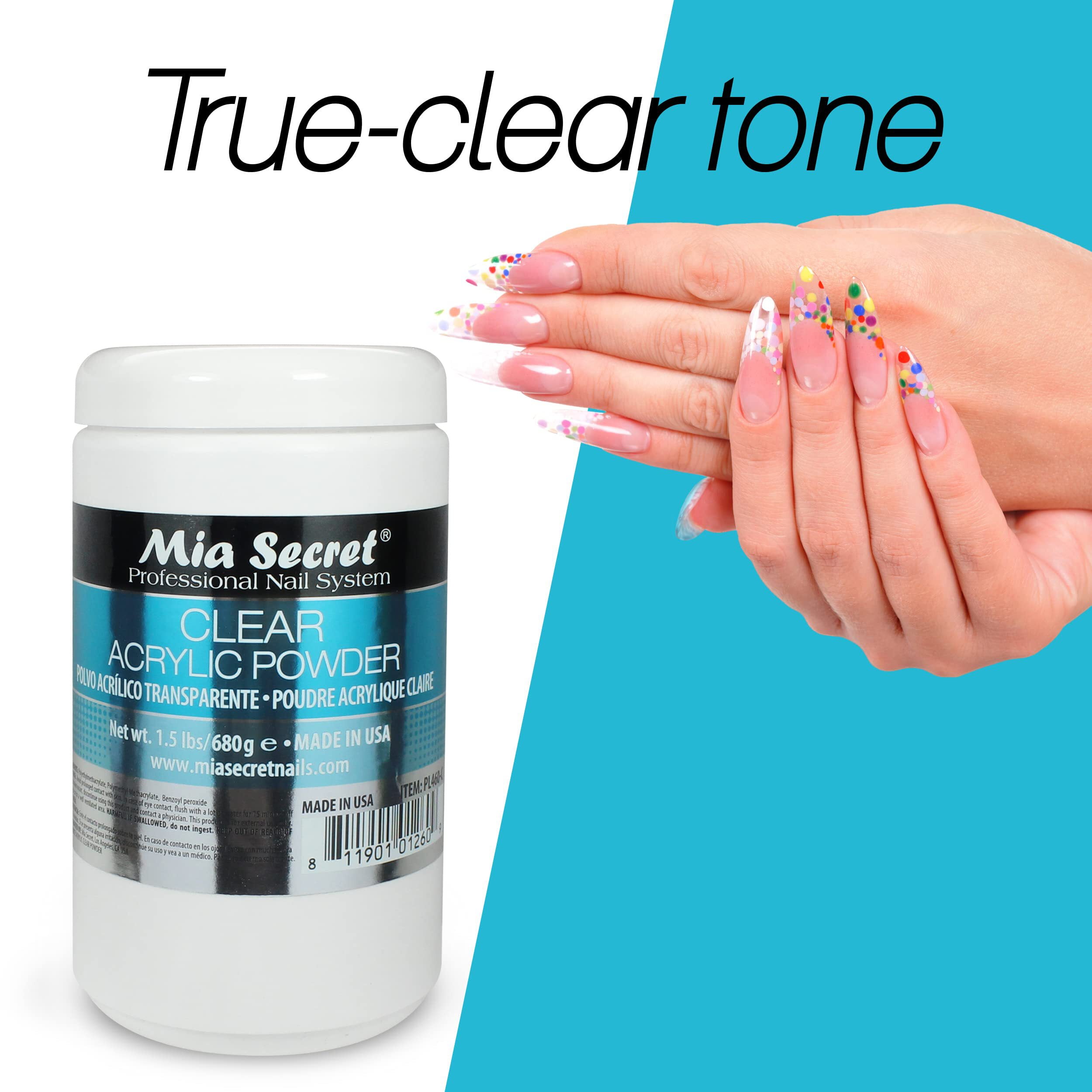 Clear Acrylic Nail Powder 1.5 lbs.