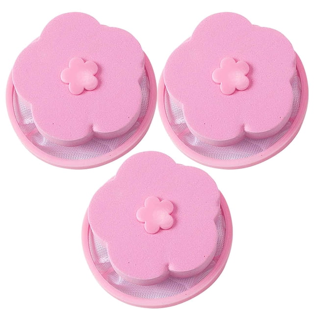 Mesh Laundry Bags for Washing Machine 3Pcs Washing Machine Lint Filter Bag Laundry Mesh Hair Catcher Floating Ball Pouch Laundry Balls for Washing Machine Hair Catcher Washing Machine
