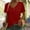 Red, variant on LADIGASU Women's V-Neck Short Sleeve Loose Solid Color T Shirt Tunic Summer Shirt Blouse