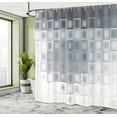 thumbnail image 4 of Ambesonne Abstract Shower Curtain, Modern Fractal Squares Art, 69"Wx70"L, Blue Grey, 4 of 4