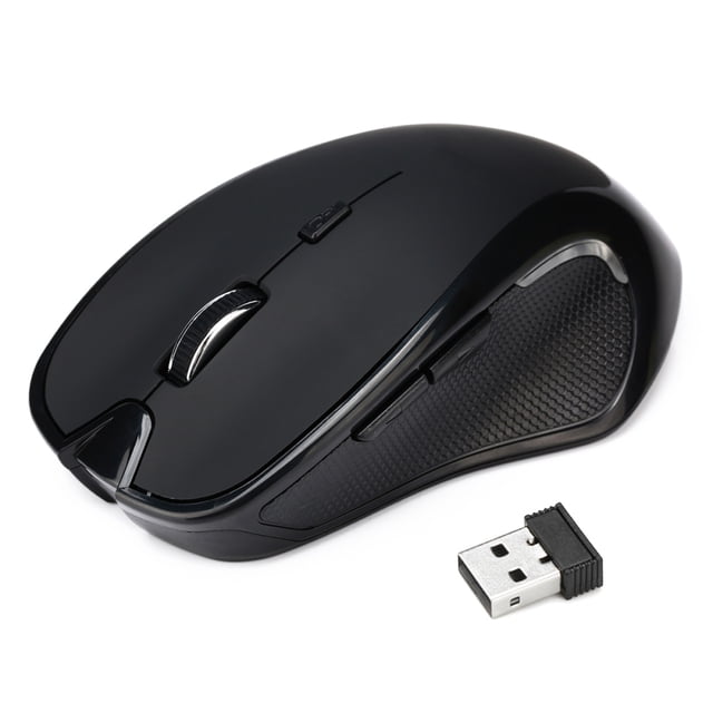 2.4GHz Wireless 2400DPI/CPI 6D Button Optical Mouse/Mice Adjustable USB Receiver for Mac PC Laptop Home Office