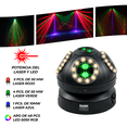 thumbnail image 3 of Laser Giratorio SMR PRO Rgb Con Aro Led Rgb 5050 Dmx, 3 of 6