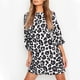 thumbnail image 1 of Ichuanyi liquidación de mujeres fashion leopardo estampado mini vestido 3/4 vestido de manga ICHUANYI WER2023082209069, 1 of 4