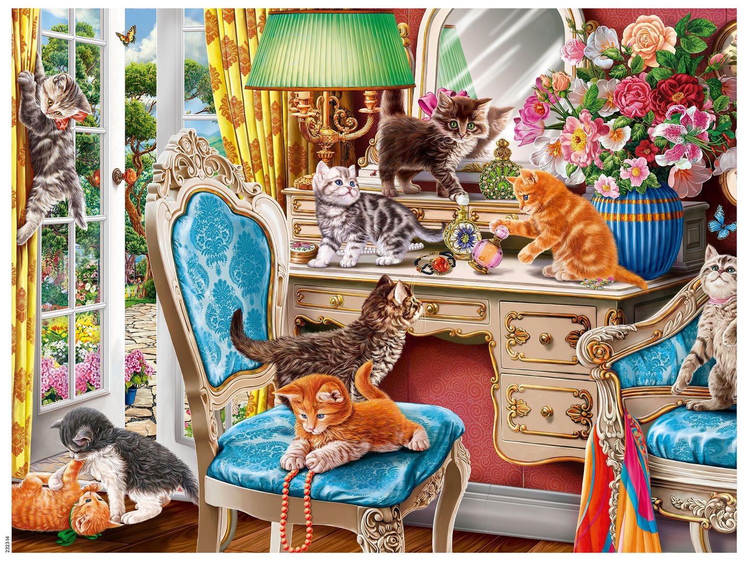PAWS GONE WILD - CHATONS DANS LA CHAMBRE - PUZZLE DE 550 PIÈCES