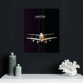 thumbnail image 4 of Nawypu - Canvas Wall Art - Airplanes with Colorful Lines Aviator Concept - Gallery Wrap Modern Home Art | Ready to Hang -16x20in, 4 of 4