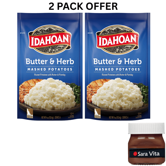 Idahoan Butter & Herb Mashed Potatoes Side Dish, 4 oz