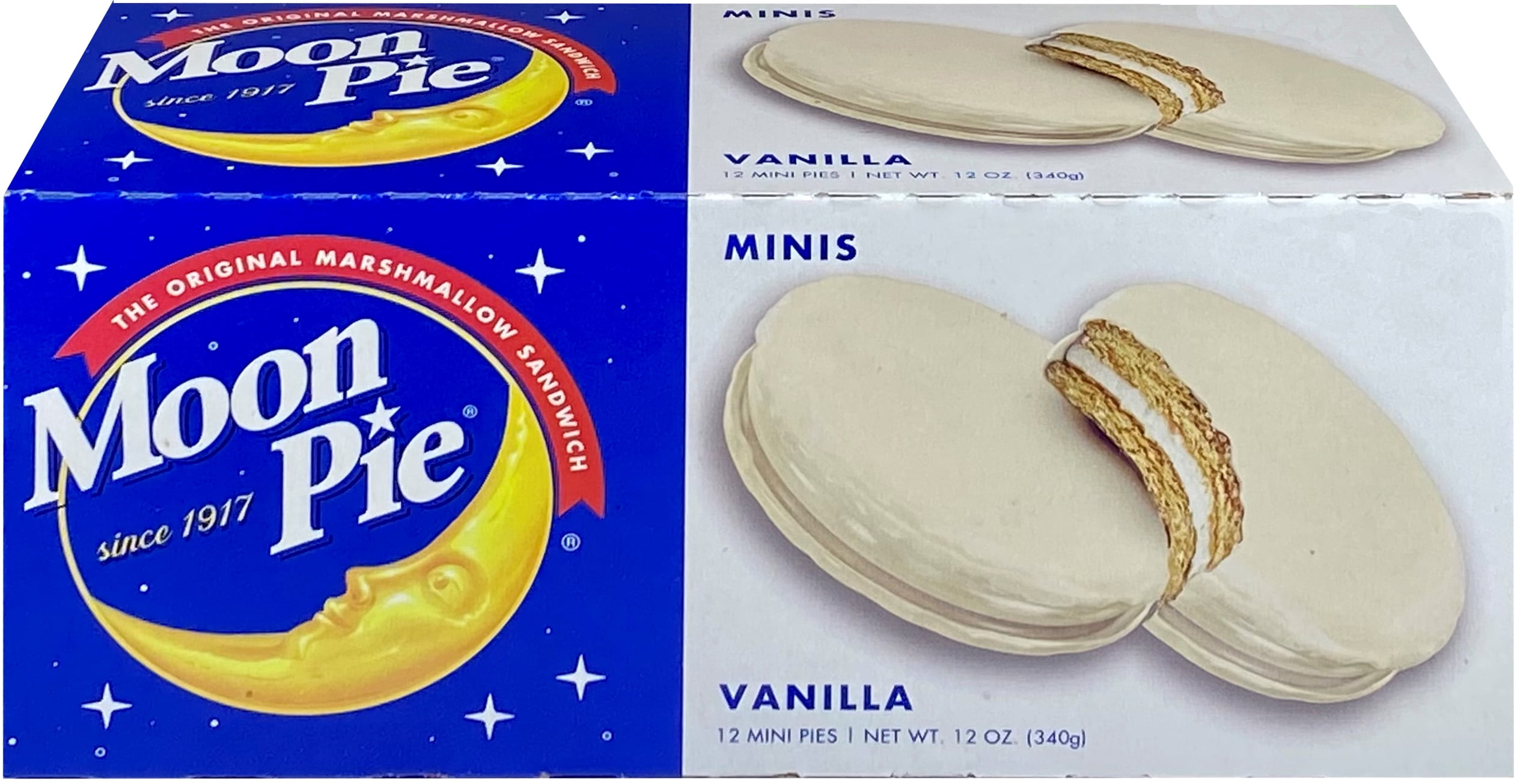 Moon Pie Mini Vanilla Marshmallow Sandwiches, 1 Oz., 12 Count