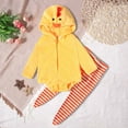 thumbnail image 2 of THDHVS Toddler Girl Outfits,Boys Outfits,Toddler Fleece Hooded with Pants for Boys and Girls Warm Costume Set for Play and Dress Up Yellow 9-12 Months, 2 of 7