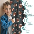thumbnail image 3 of Kid Curtains,Football Dot Darkblue Pattern Kid Insulated Curtains Set Of 2,Bedroom Essentials,Toddler Room Decor 52"x84", 3 of 5