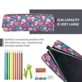 thumbnail image 5 of Honeii colorful Skull flower Pattern Pencil Case, Pencil Pouch, Pencil Case Small, Pencil Pouch Aesthetic, PVC Pencil Pouch, Pencil Bag, Makeup Pouch, 5 of 7