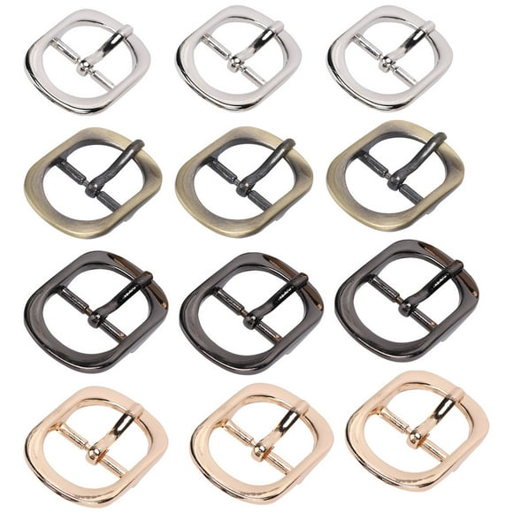 TEHAUX 12Pcs Belt Single Prong Buckle for Bag Maintenance and General Users 3.7x0.98x0.08in