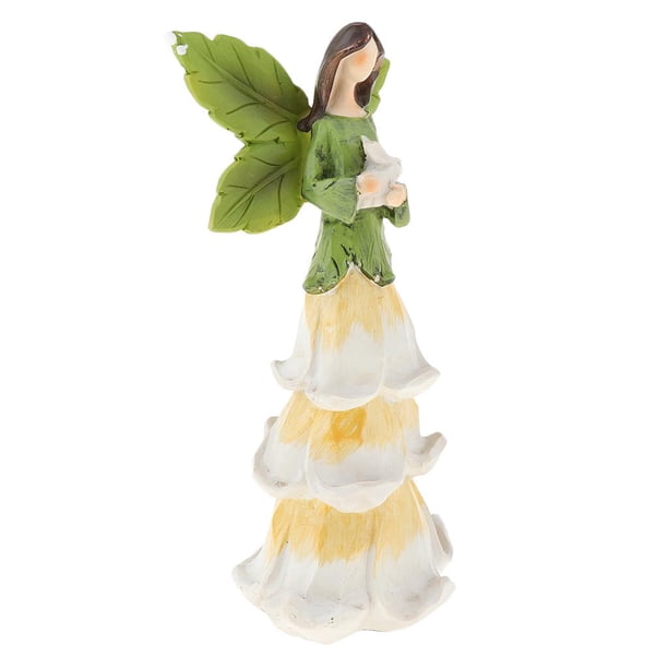 Estatuilla de Ángel de Resina Sunnimix Decoración de Escritorio Regalo Amarillo