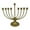 B, variant on Gold 7 Branch Menorah Candelabra - Metal Jewish Temple Candle Holder for Shabbat & Tabernacle, Vintage Jerusalem Gift Home Decor, Religious Church Table Centerpiece, 7.09 x 7.48 x 3.54 Inch