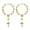 gold, variant on Chasenew 2 PCS Car Rosary for Rearview Mirror, Personalized Cross Blessing Auto Rearview Mirror Rosary Pendant, Universal Car Rear View Mirror Rosary Hanging Decor Accessories for Woman Men (Black)