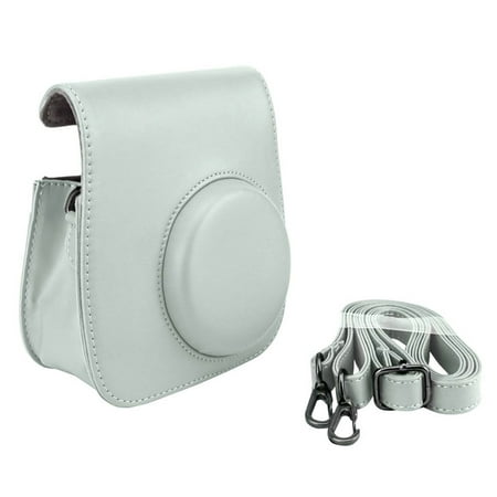 Smokey White Groovy Case For Fuji Instax Mini Camera + Strap - Brand New Top (Top 10 Best Camera Brands)