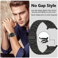 thumbnail image 6 of KANCOKIT For Galaxy Watch Ultra Bands 47mm, No Gap Business Metal Stainless Steel Wristband Replacement Strap for Men Women, Black, 6 of 10