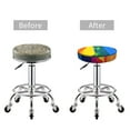 thumbnail image 4 of Goofa Rainbow Colored Printed Stool Covers Round, Waterproof Round Bar Stool Covers Anti-Slip Round Bar Stool Seat Cover with Elastic Bands Durable -13 inch, 4 of 7