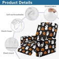 thumbnail image 6 of Renewold Cute Ghost Pumpkin Cover for Recliner Chair Non-Slip Dog Chair Cover 4 Pieces Couch Slipcover Recliner with Elastic Bottom and Side Pocket Halloween Decor fot Kids, Pets, Dogs, 6 of 8