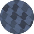 thumbnail image 1 of Ahgly Company Machine Washable Indoor Round Transitional Deep-Sea Blue Area Rugs, 7' Round, 1 of 7
